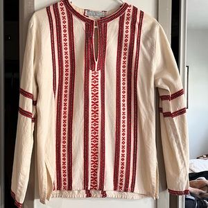 Handmade traditional shirt from Greece. V-neck